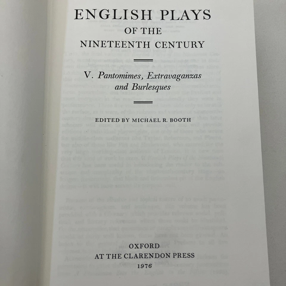 5 Volumes English Plays of the Nineteenth Century VTG Ex-Library HCDJ Oxford Lot - Image 2 of 4