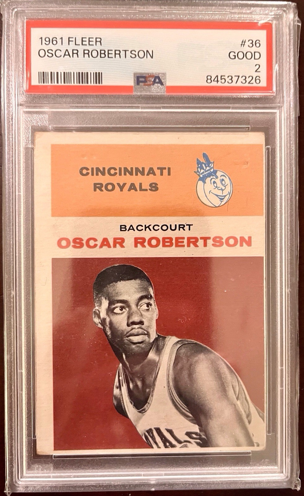 1961-62 Fleer Oscar Robertson #36 (RC) Rookie Cincinnati Royals PSA 2