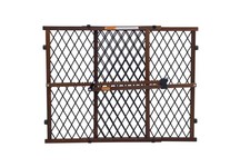 Brown Farmhouse Safety Baby Wooden Gate Aged 6 to 24 Months