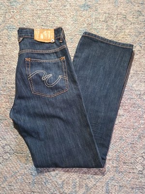 Vtg 32x32 Marc Ecko Cut & Sew Standard Cut Mens Embroidered Dark Wash Jeans Y2k