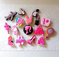 16pcs of Barbie Inspired Shoe Charms For Crocs, Clogs - New Without Tags