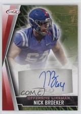 2022 SAGE Low Series Auto Red Nick Broeker #A-NB Auto 0rd2