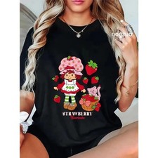 Strawberry Shortcake Kitty Custard Vintage Graphic T-Shirt Tee