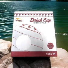 In N Out Burger New Ring Pool Float Tube Classic Drink Cup Design INO