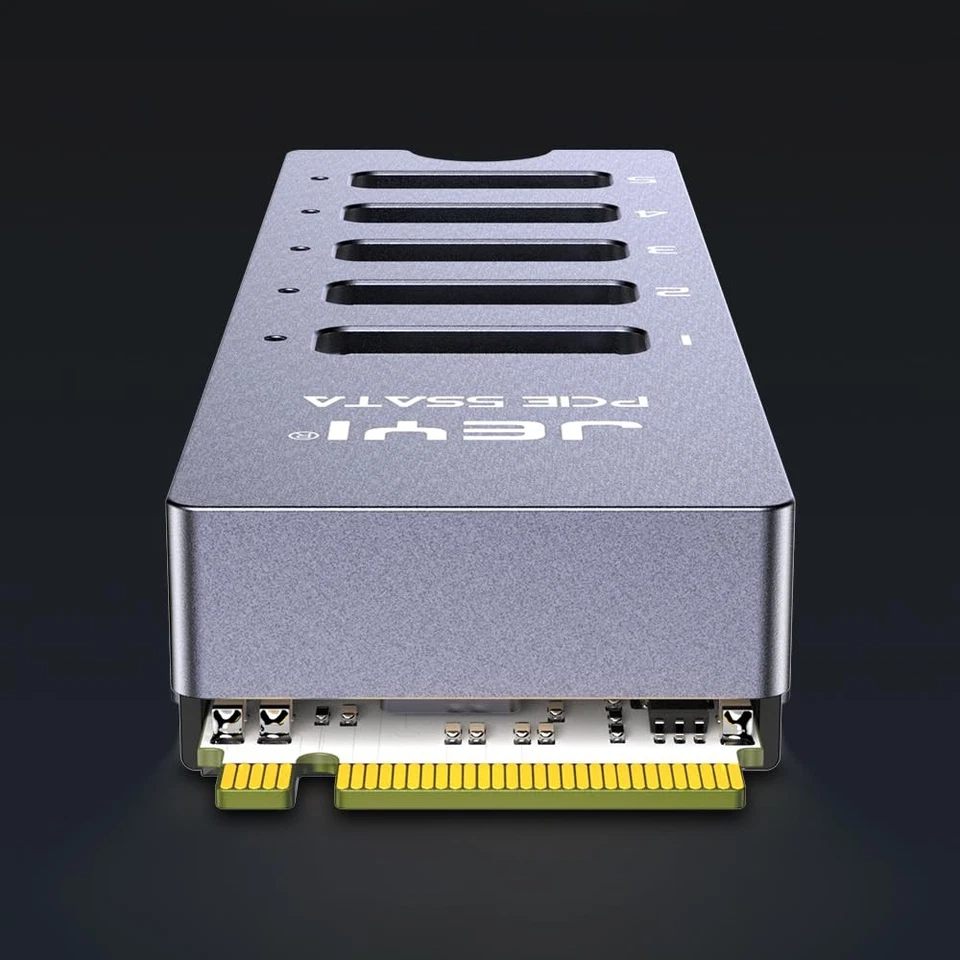 NVMe M.2 to Sata Adapter with Heatsink Internal 5 Port Non-RAID SATA III 6GB/ - Image 2 of 4