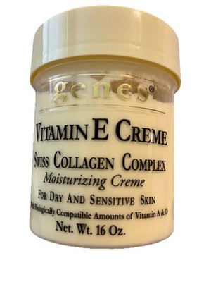 Genes Vitamin E Creme Swiss Collagen Complex  Moisturizing Cream 16oz