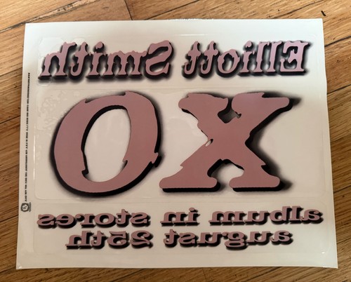 Elliott Smith XO Official Promo Dreamworks Label Window Sticker | eBay