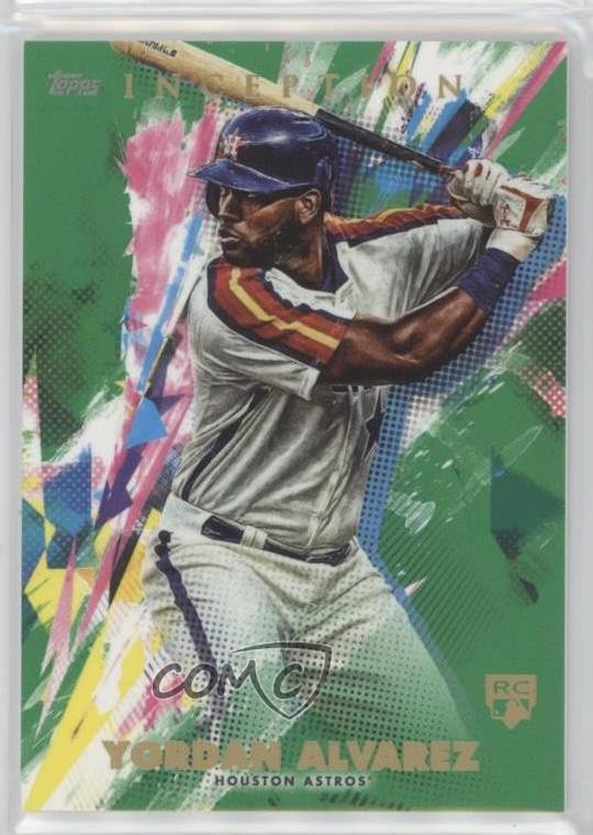 2020 Topps Inception Green Yordan Alvarez #25 Rookie RC 4r7