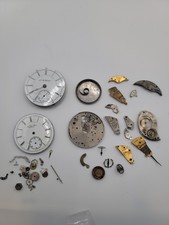 Huge Pocket Watch Parts Lot. Elgin, Harper, And More