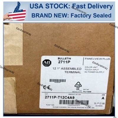 2711P-T12C4A9 Brand New Original AB 2711P T12C4A9PanelView Plus 1250 Touch HMI
