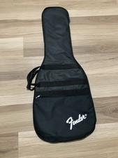 Fender Black Logo Padded Electric Guitar Case Gig Bag Soft Shell