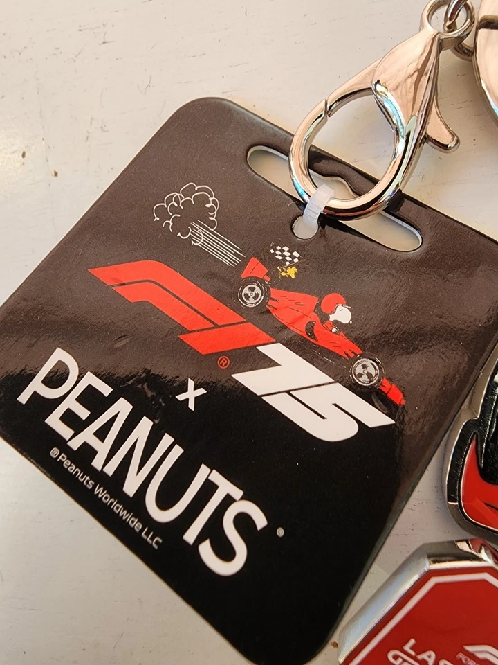 Peanuts X F1 75 Las Vegas Grand Prix Exclusive Bag Charm Keychain Formula 1 NEW - Image 3 of 4