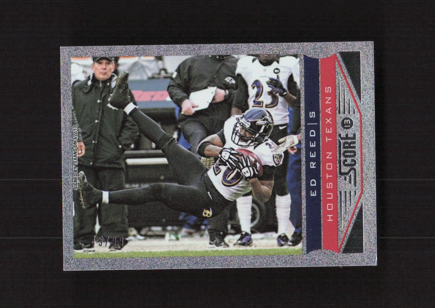 2013 Score Showcase #20 Ed Reed Houston Texans #/99