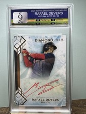 2020 Topps Diamond Icons - Red Ink Autographs Rafael Devers #RI-RD /25 (AU)