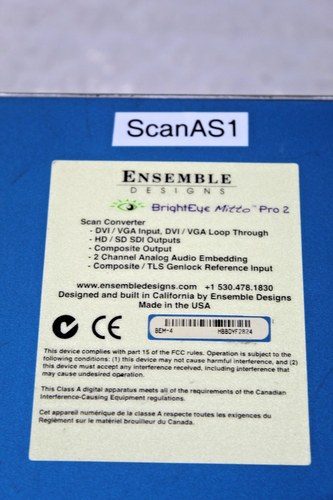 ENSEMBLE DESIGNS BEM-4 BrightEye Mitto Pro 2 Scan Converter - Picture 8 of 9