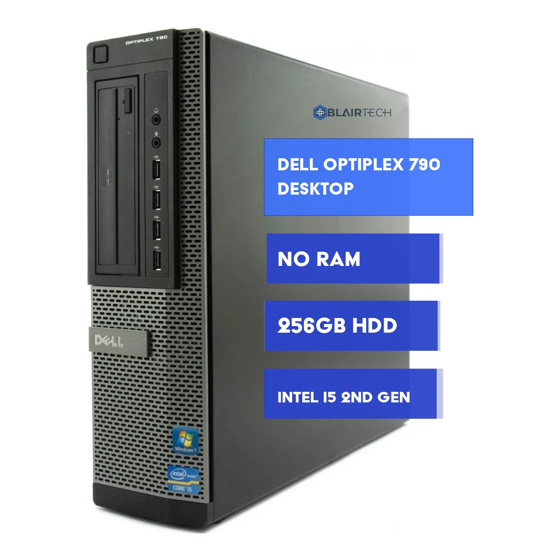 PC Bureau Dell Optiplex 790 SFF - I5-2400, 8Go RAM, SSD 120Go, GT 520 - Occasion Fonctionnel
