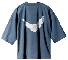 Yeezy Gap Balenciaga mensz M Dove 3/4 Sleeve “Dark Blue”  SS22 *RP $140*