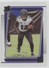 2021 Panini Clearly Donruss Rated Rookie Rashod Bateman #66 1i8g