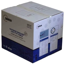 Outdoor Shielded cat6 FTP cable 1000'  Shireen DC-2021 UV rated with Drain wire