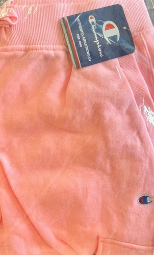 Pantalones de chándal Champion para niñas rosa cargo script polar talla grande (14) - Imagen 6 de 7