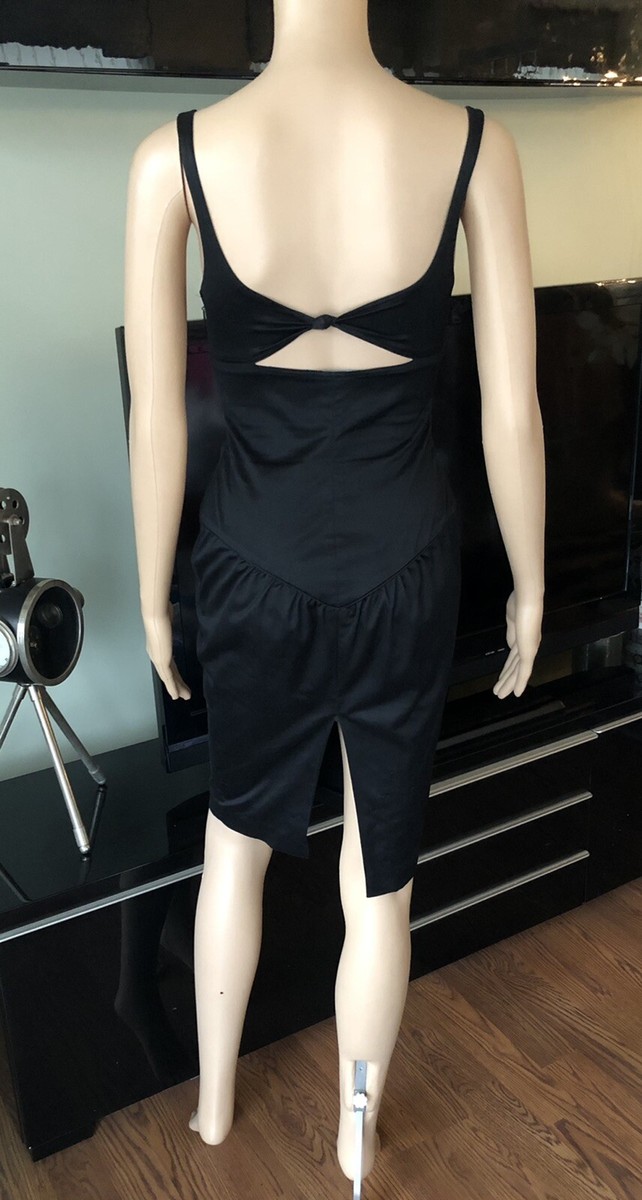 Tom Ford for Gucci 2003 Vintage Bustier Cutout Back Black