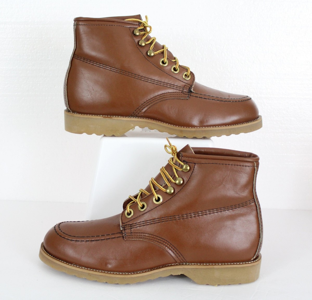 Georgia Vintage Leather boots RARE Vintage Georgia Black Leather Motorcycle Boots Men main image 3