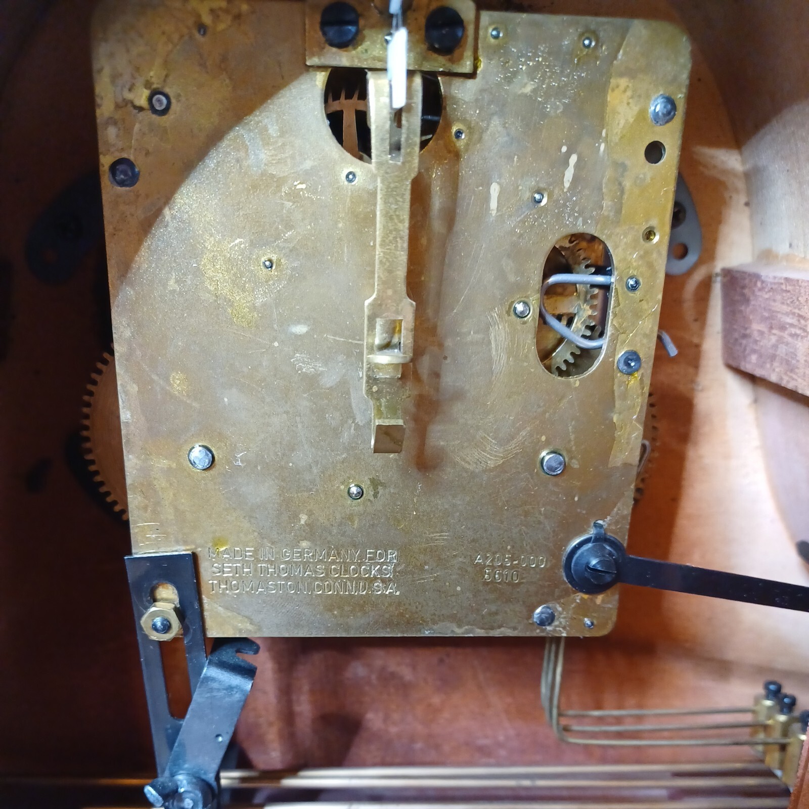 vintage clock mantle Seth Thomas Lynton2W 1960's 8 day Kay eBay