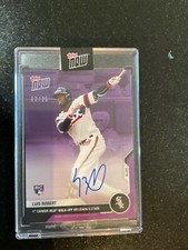 Luis Robert 2020 Topps NOW 177C 1st Career Walk Off Auto RC /25 Purple WHITE HOT