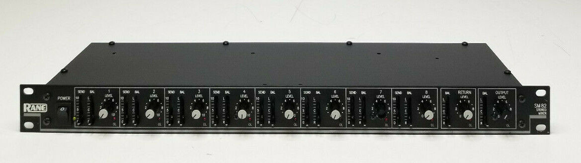 Rane SM82 8 Ch. Stereo Rack Mountable Mixer No Power Supply Rane SM82 8 Ch. Stereo Rack Mountable Mixer No Power Supply