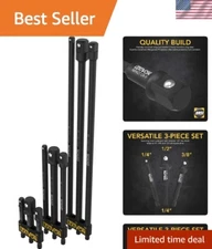 9-Piece Chrome Vanadium Socket Adapter Set | 3, 6, & 12-Inch Extensions