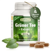 GrüNer Tee Extrakt (90% Polyphenole), 500 Mg, Hochdosiert, 120 Kapseln – Vegan