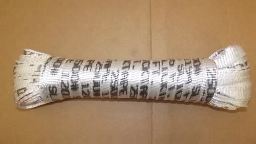 3/4" x 100'  2500# tensile polyester pull tape, mule tape, webbing