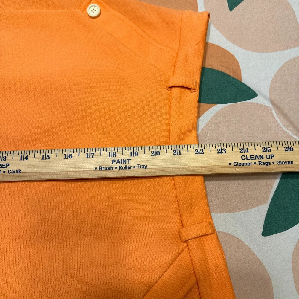 Vintage Orange Haymaker Tennis Skirt with Front Pockets Size 18
