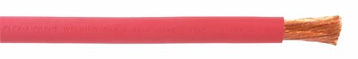 #1 AWG Flex-A-Prene  Welding/Battery Cable - Red - Made in USA (75 FEET)