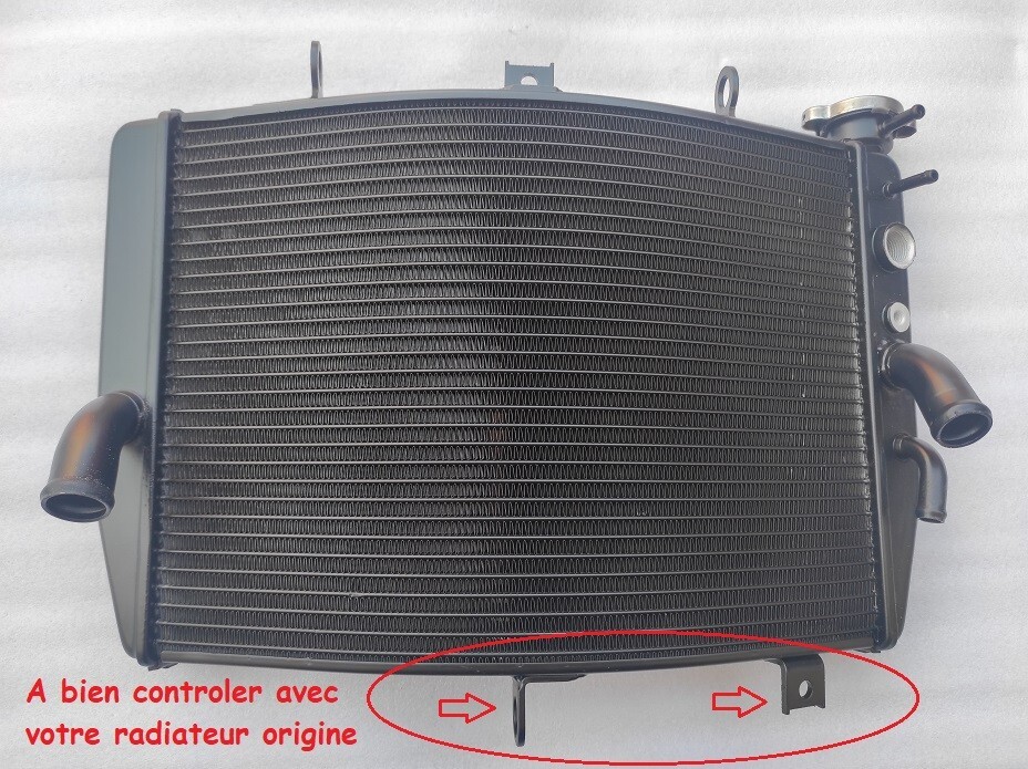 Radiateur GSXR 600GSXR anti-fuite pour motos Suzuki de génération 2004 à 2005