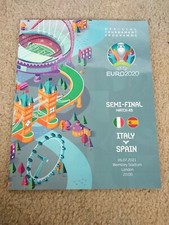 SPAIN v ITALY  - OFFICIAL PROGRAMME EURO 2020