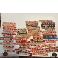 Lot Of Vtg Denture Teeth False Tooth Dentist Halloween Creepy Oddities