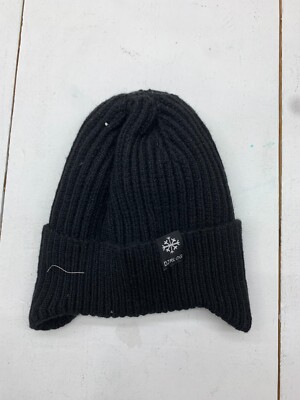 DZRLOG Unisex Black Knit Beanie One Size