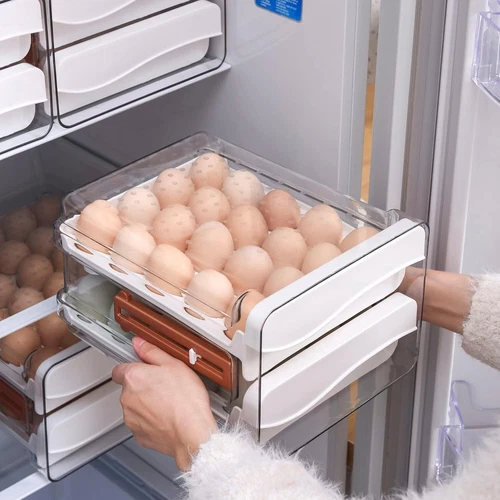 40 Capacity Egg Container for Refrigerator, Household Egg Holder for Fridge - Bild 2 von 7