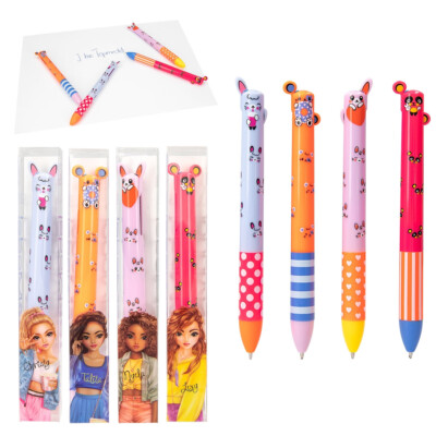 TOPModel 2 Farben Kugelschreiber 2 Color Pen Ballpen Katze Hase Neuheit