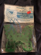 NOS Floss Organizer Butterfly organizes 24 colors Sealed In Packaging
