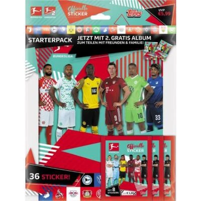 Topps Bundesliga Sammelsticker 2021/22 - Starterpack - Bild 1 von 2