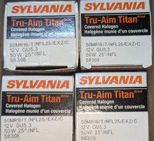 EXZ 50MR16/T/NFL25/C 58308 Sylvania Titan 50W 12V 25D NFL 4000hrs 4-Pack