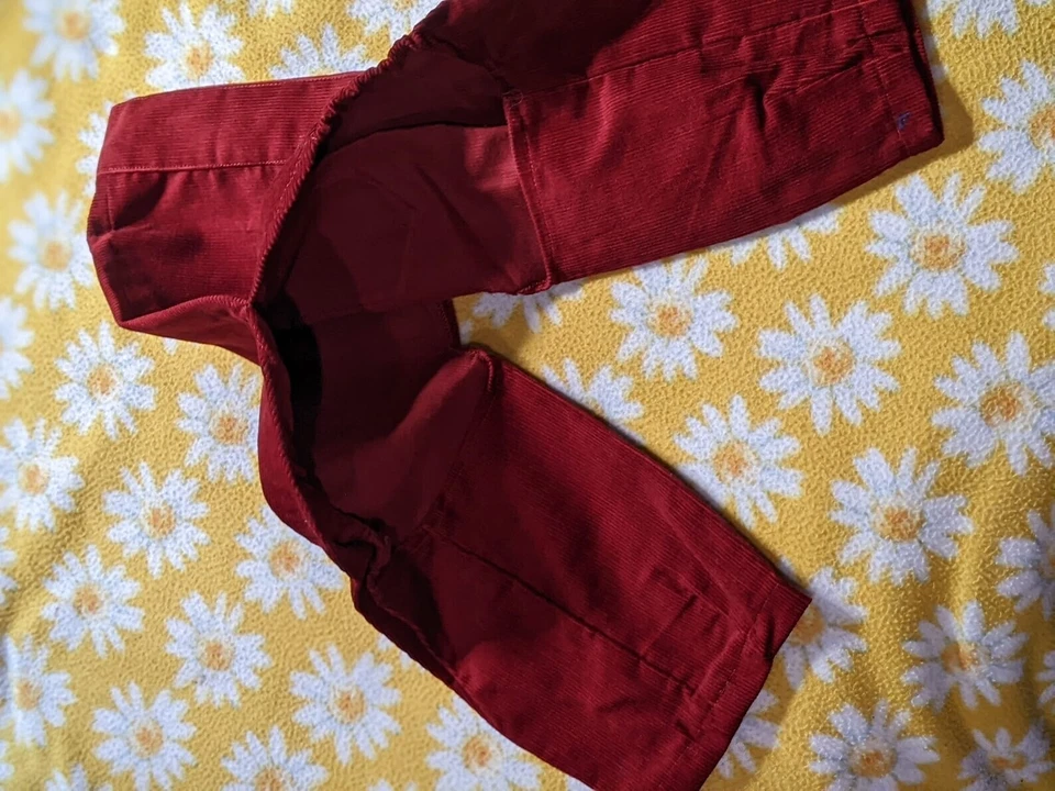 Pantalones/Ropa Perro Vintage Años 70 Rojo Debonaire of California Pana Foto 2 de 4