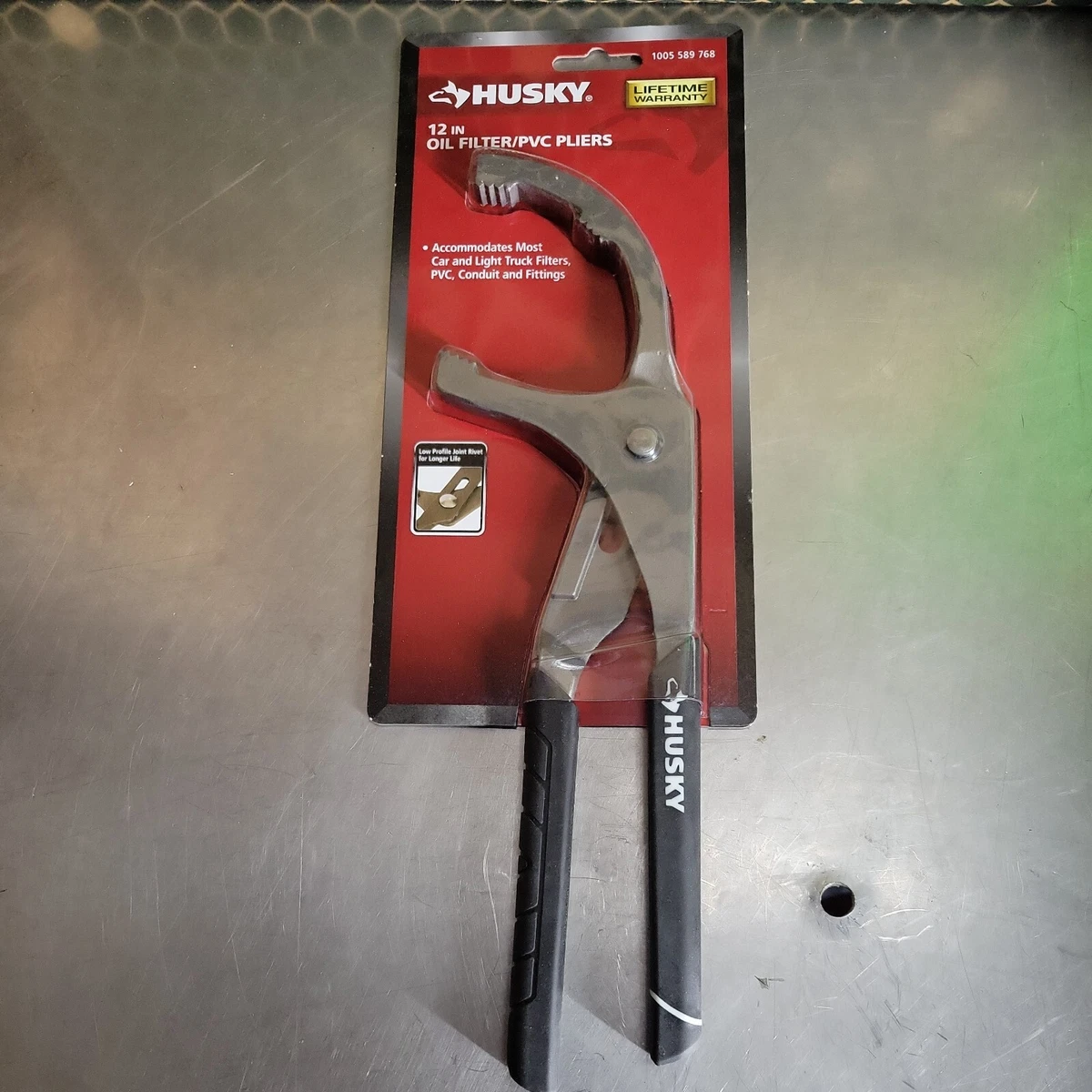 Husky 12inch Adjustable Oil Filter Pliers