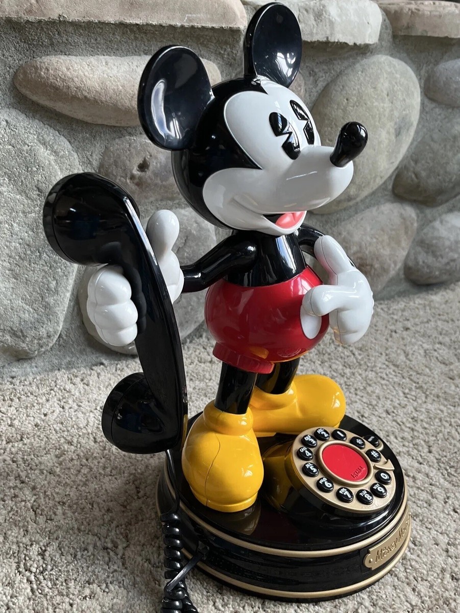 Mickey Mouse ミッキーマウス電話機 Animated VINTAGE Mickey Mouse Animated Talking Telephone DISNEY