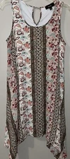 Naif Brand Women’s Sleeveless Boho Paisley Tunic / Mini Dress Size Small