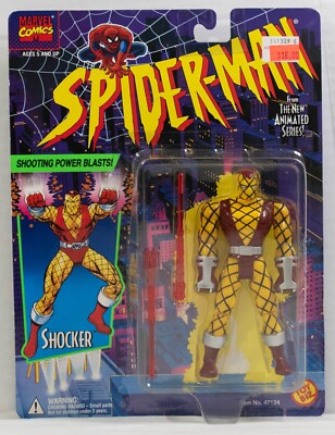 Shocker Action Figure Shooting Power Blast Spider-Man Marvel TV Toy Biz 1994 NEW