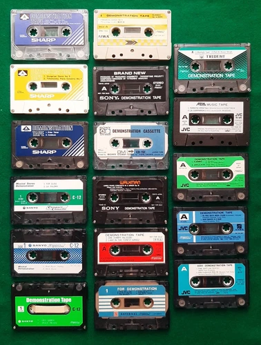 Sony Demonstration Tape Cassette JVC Sanyo Maxell Sharp AKAI Panasonic TEAC