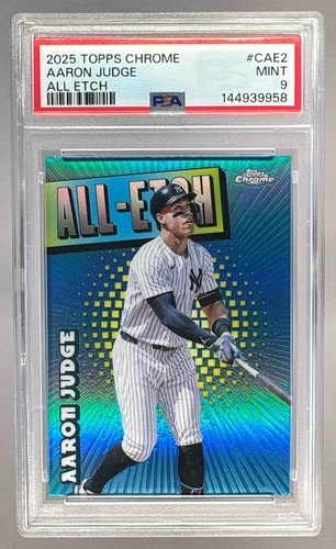 EL.220 Aaron Judge 2025 Topps Chrome #CAE-2 All-Etch PSA 9